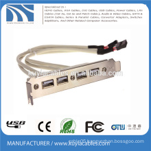 4 Ports USB2.0 to USB3.0 Bracket Cable 20 pin USB hub